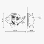 Applique Murale Poisson Lumineux Design Tendance. Chambre