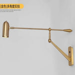 Applique Murale Rétractable: Design Moderne Lumière Élégante Or Avec Interrupteur Chambre