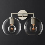 Applique Murale Rétro Américaine Design Lumineux Élégant. Chrome W45 H20Cm Chambre