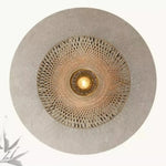 Applique Murale Ronde en Bambou 