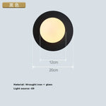 Applique Murale Ronde Scandinave Lumineuse Design. Comme Chambre