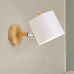 Applique Murale Scandinave Design Élégant Bois. Blanc Chambre