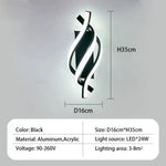 Applique Murale Spirale Élégante Illumination Design A-Noir 1 Pièces / Blanc Chaud (2700-3500K)