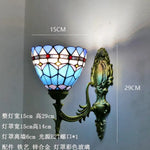 Applique Murale Tiffany Colorée Style Vintage Élégant Chambre