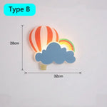 Applique Nuage Airballons Charmants Chambre Enfants Tapez B / 3 Température De Couleur Murale