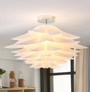Plafón floral Rimon en blanco