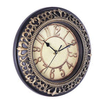 Horloge Métal Vintage 25Cm Antique Luminaire Doré