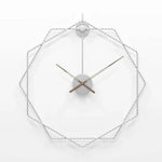 Horloge Murale Hexagone Métal Design C / 50Cm Luminaire Doré