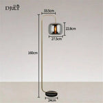 Lampadaire Design Verre Fumé Stone Luminaire Chambre