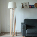 Lampadaire Japonais Bois Et Abat-Jour Nordic. Luminaire Chambre