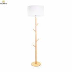 Lampadaire Tissu Branches Bois Luminaire Chambre