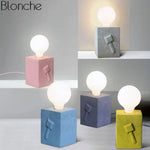 Lampe Bloc Led Design 3D Couleur Luminaire Chambre
