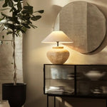 Lampe Céramique Abat-Jour Tissu Japan Luminaire Chambre
