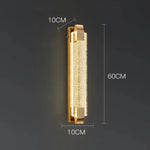 Lampe De Chevet Élégante Design Moderne Cristalline. H60Cm Applique Murale Chambre