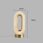 Lampe de chevet Ovale Tactile en Cristal