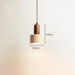 Lampe de Chevet Suspendue en Pierre Moderne