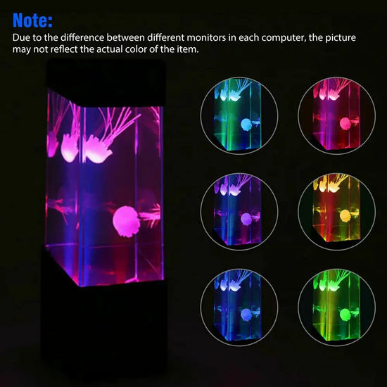 Lampe Led Multicolore En Forme De Méduse