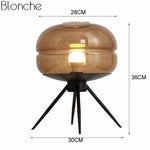 Lampe Led Postmoderne Verre Boule Luminaire Chambre