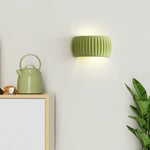 Lampe murale design nordique demi-cercle strié