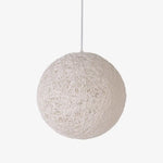 Lampe Papier Boule Wicker Blanc / 15Cm Luminaire Chambre