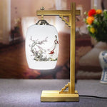 Lampe Potence Bois Style Chinois Luminaire Chambre