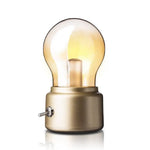 Lampe Vintage Led Ampoule Pose Doré Luminaire Chambre