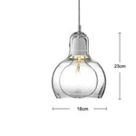 Led Loft Verre Suspension Design Luminaire Chambre
