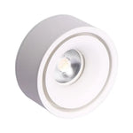 Lory Led Spot Enc. Métal Rond Blanc / 12W Naturelle - Dimmable Luminaire Chambre