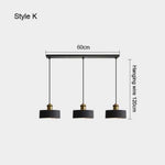 Luminaire Led Suspendu Métal Minimaliste K Doré