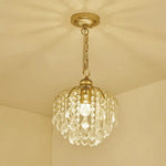 Lustre Cristal Boule Green