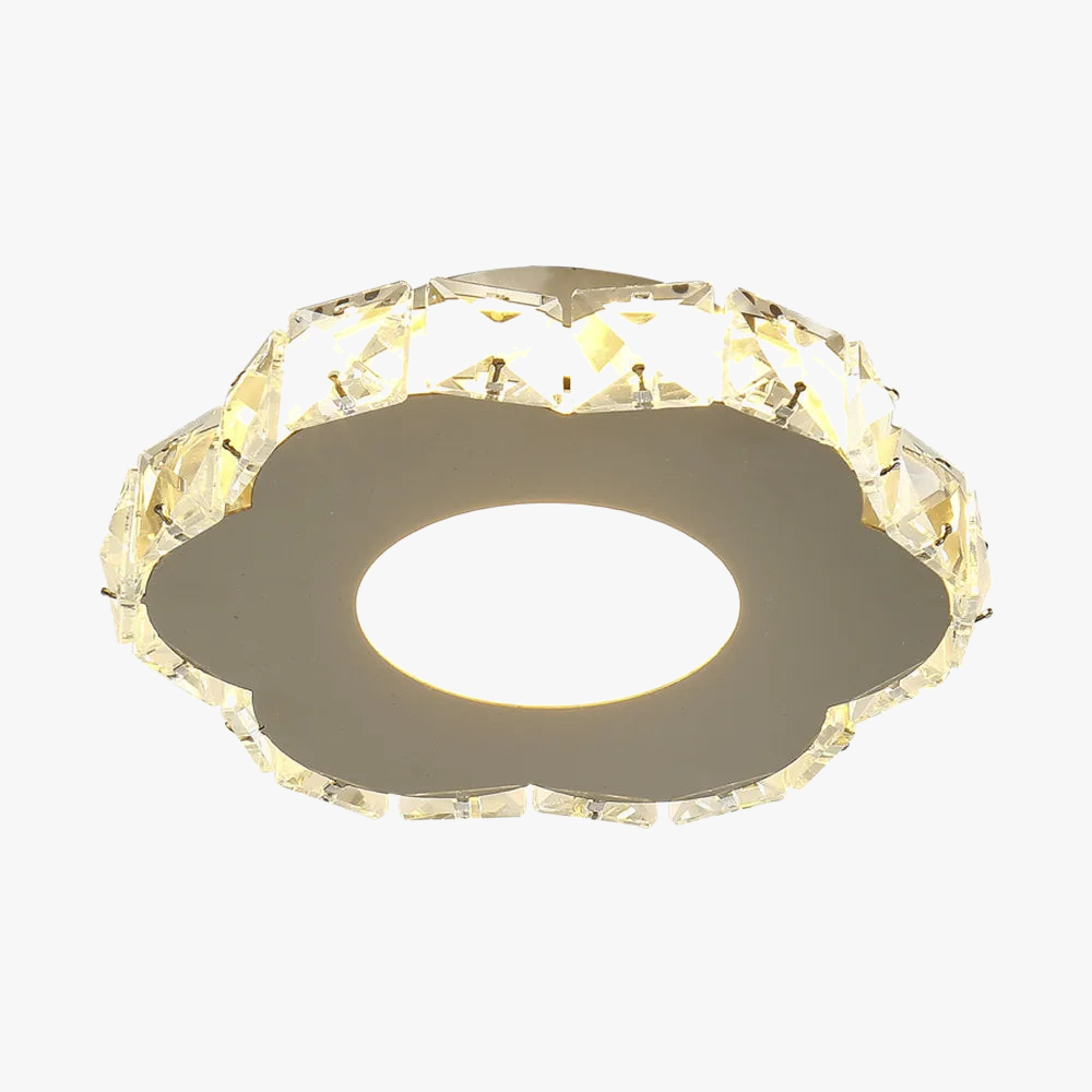Lámpara colgante LED de cristal contemporánea elegante