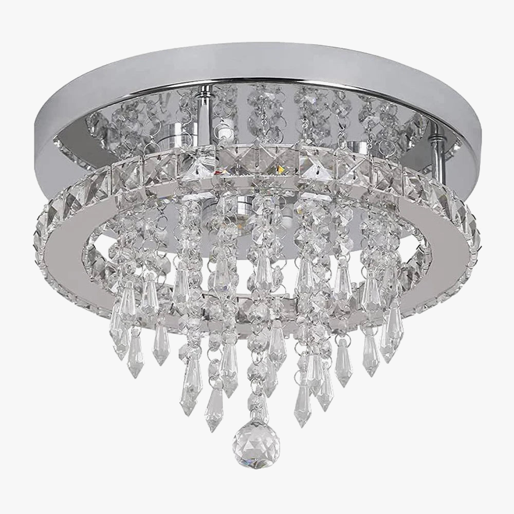 Lámpara colgante de cristal moderna brillante