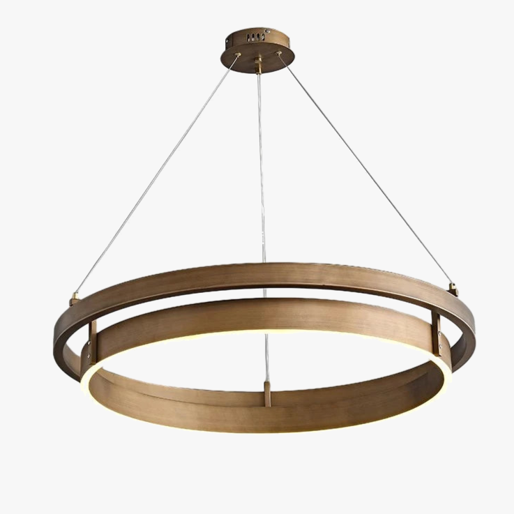 lámpara de techo de bronce LED para decoración interior