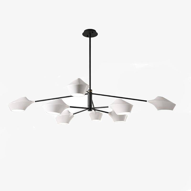 Lámpara de techo moderna de cristal elegante