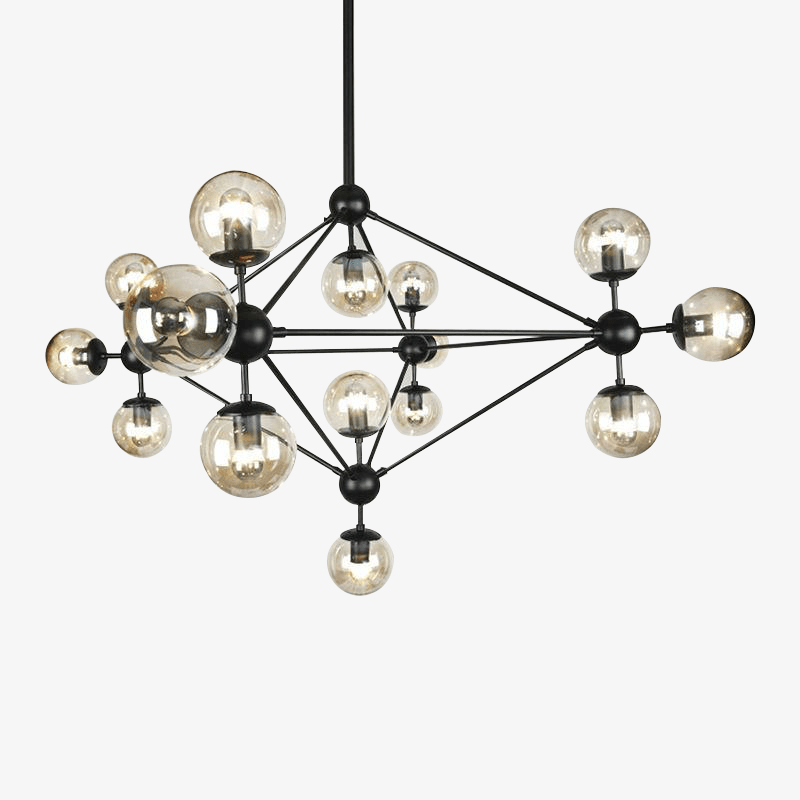 Lámpara de techo negro contemporáneo elegante diseño