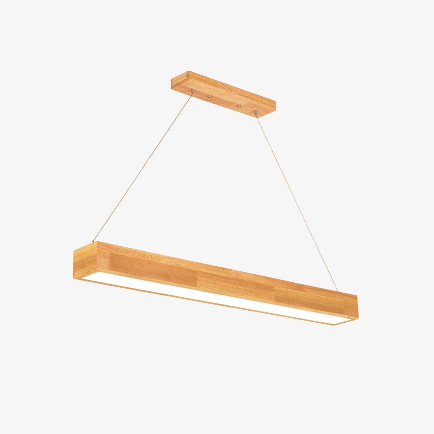 Lámpara de techo diseño madera moderna rectangular