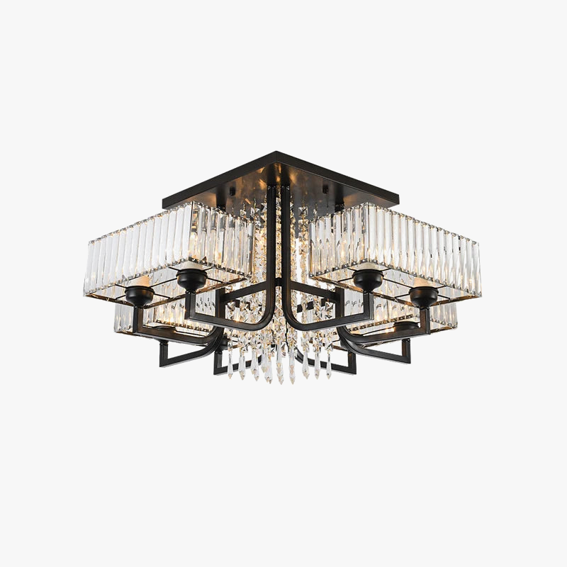 lámpara regulable de cristal para una iluminación elegante