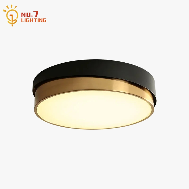 Lámpara colgante LED dorada diseño moderno