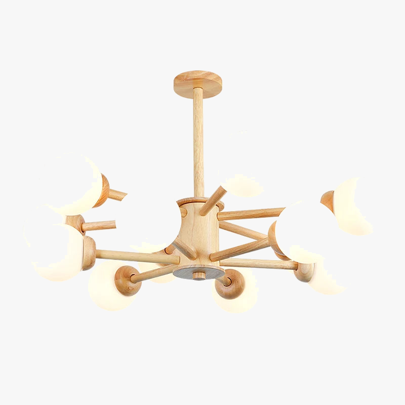 Lámpara colgante de madera diseño elegante