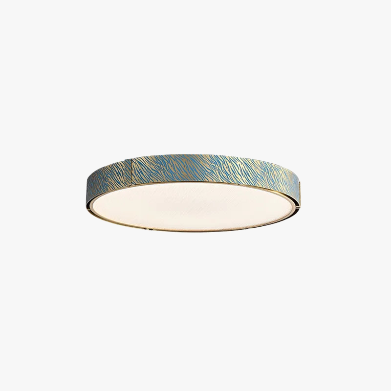 lámpara de cristal y cobre con LED regulable diseño moderno