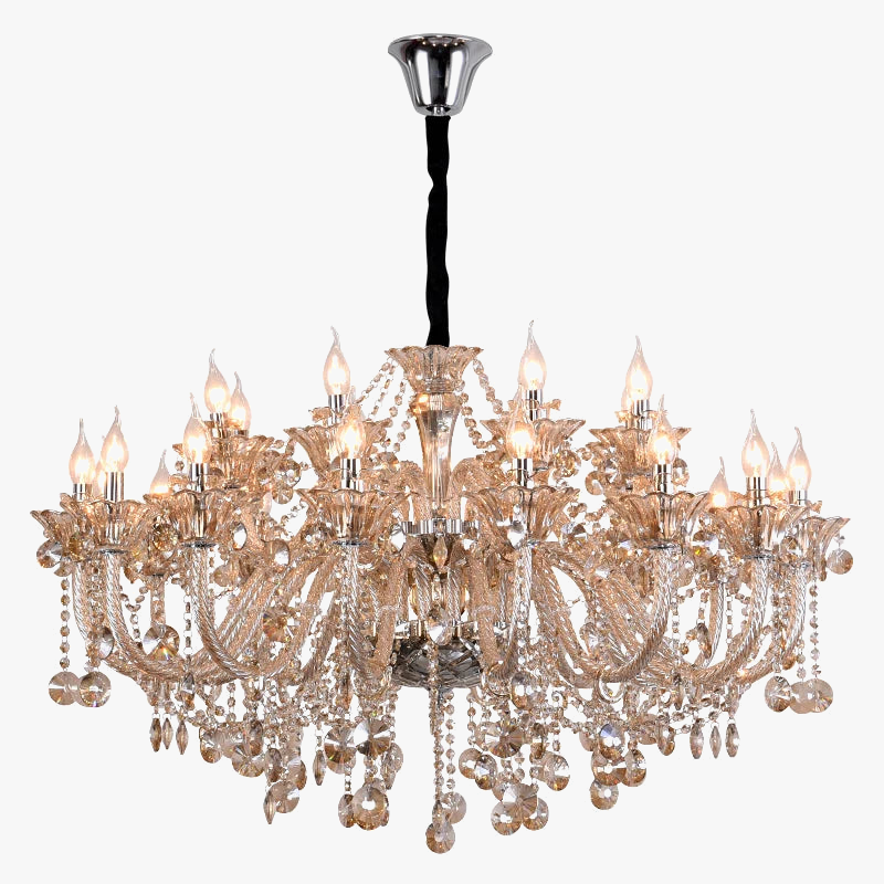 Lámpara de cristal moderna para interior elegante y refinado