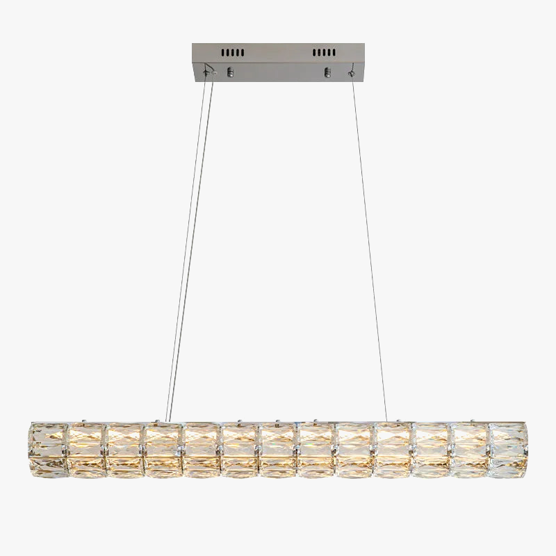 lámpara de cristal moderna con suspensión simple y elegante