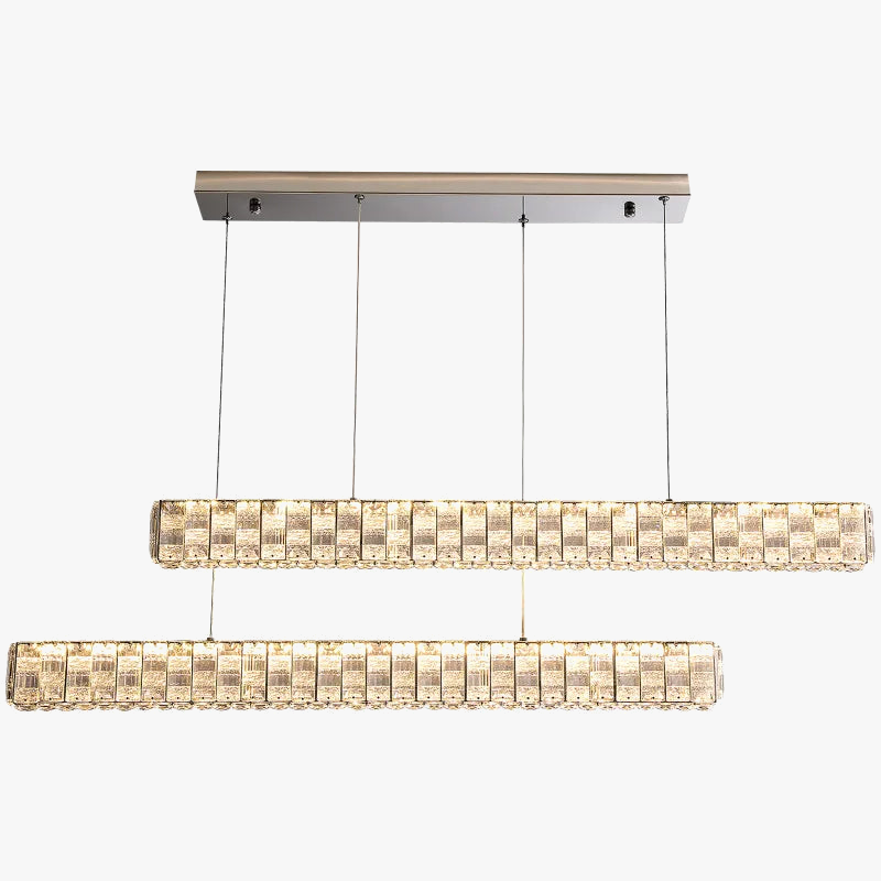 lámpara de cristal posmoderna para bar y salón