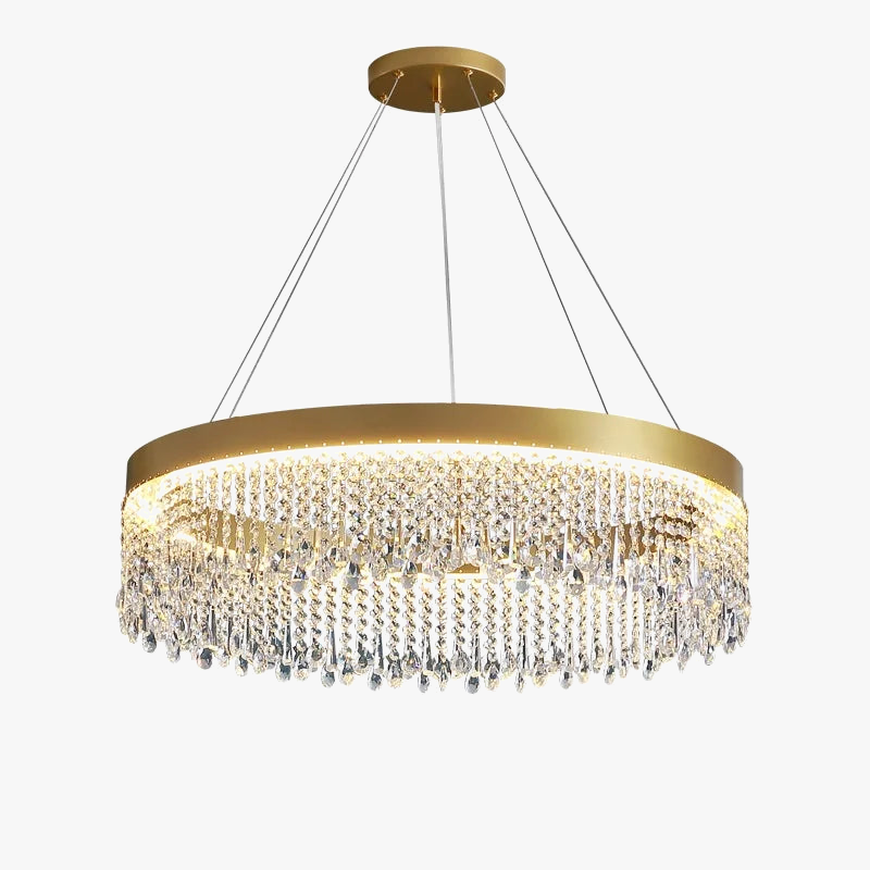 lámpara de cristal posmoderna para decoración interior elegante