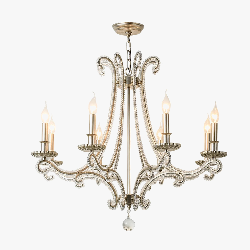 lámpara de cristal retro para una iluminación de tendencia interior