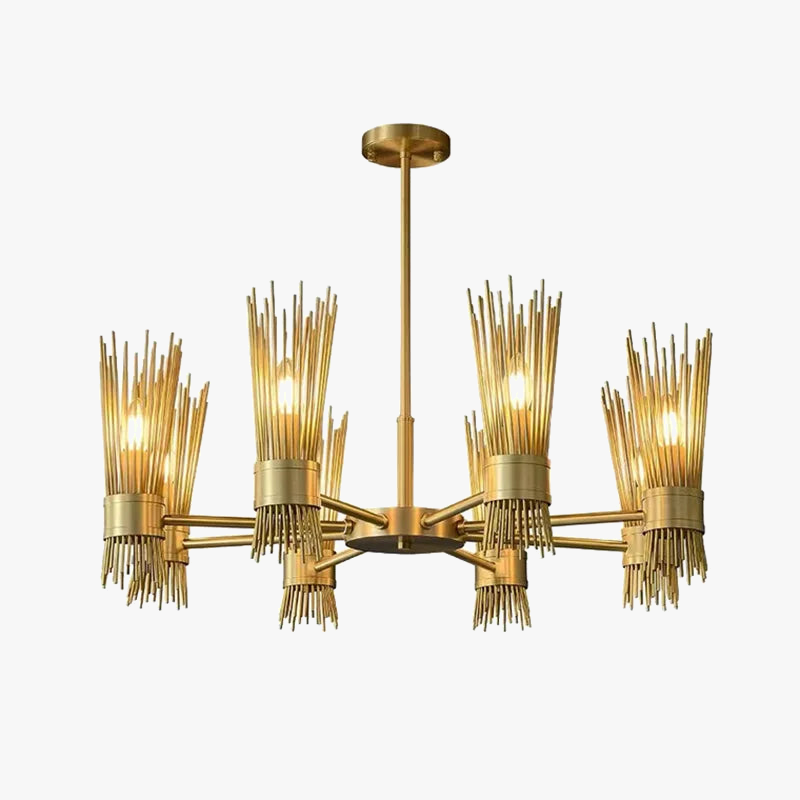 lámpara en cobre macizo led decorativa para casa creativa