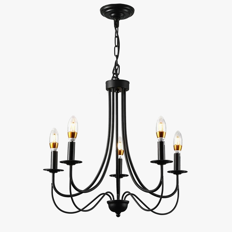 Candelabro Industrial Vintage 5 Bombillas