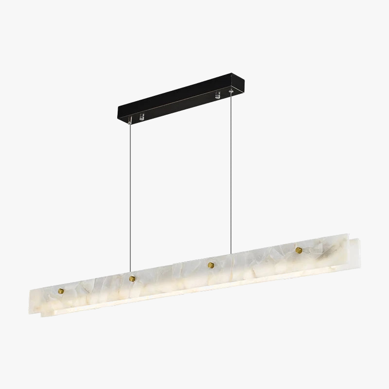 lámpara de araña de mármol y acero inoxidable con LED regulable para iluminación interior