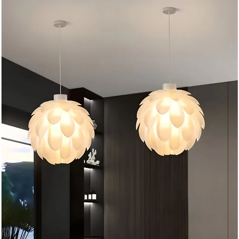 Lámpara PVC diseño piña de pino