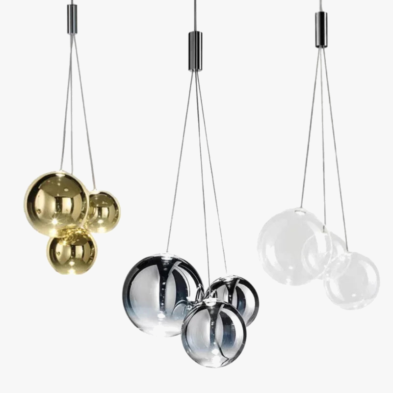 Lámpara contemporánea de vidrio luminosa